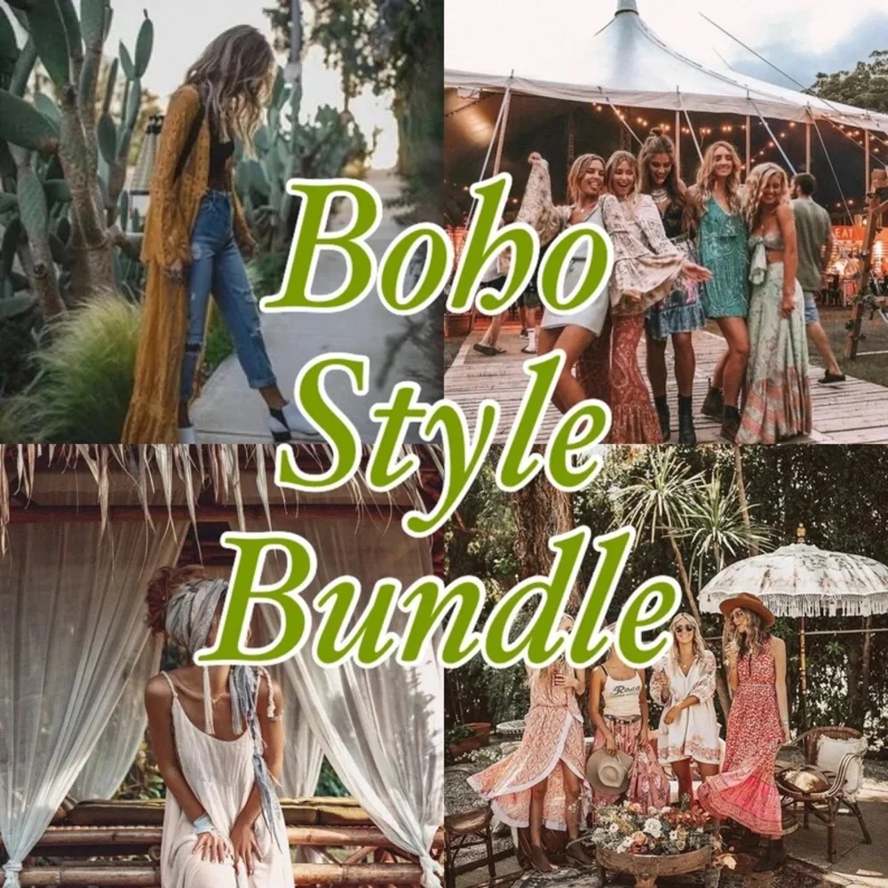 Women Boho style clothing style bundle lot of 3 pieces